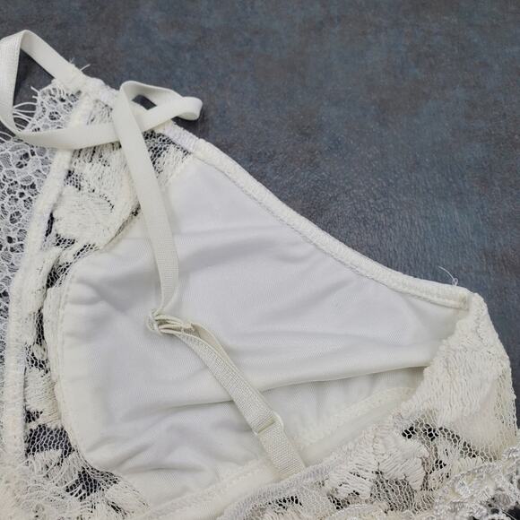 Line & Dot Francoise Bralette Lace in White Size M - Picture 5 of 9